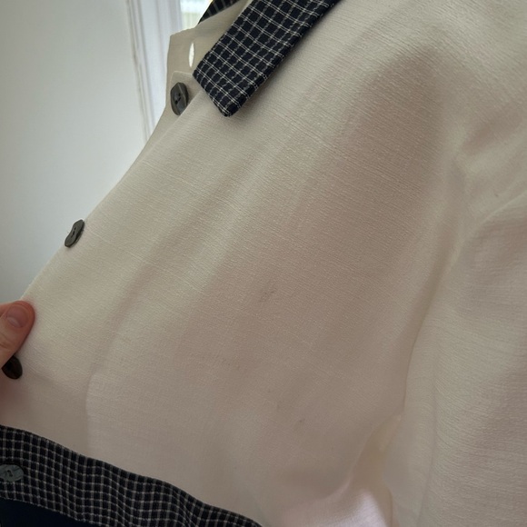 Vintage Plaid “Bowling Shirt” Blouse - Picture 4 of 6